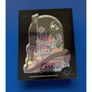 Disney Castle Jumbo Spinner Ashley Taylor Design LE 3000 Pin Small World NIB